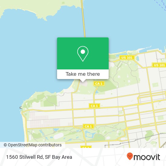 Mapa de 1560 Stilwell Rd, San Francisco, CA 94129