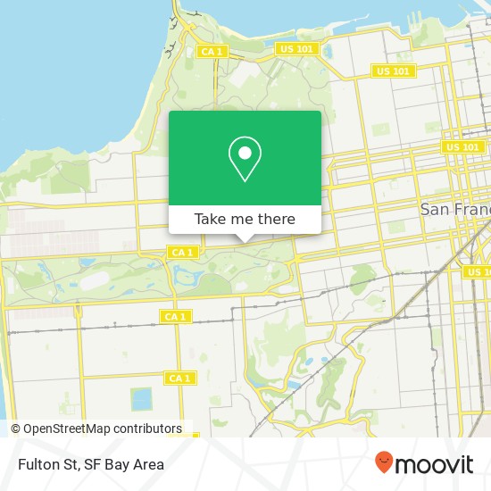 Mapa de Fulton St, San Francisco, CA 94118