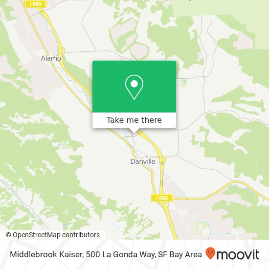 Mapa de Middlebrook Kaiser, 500 La Gonda Way