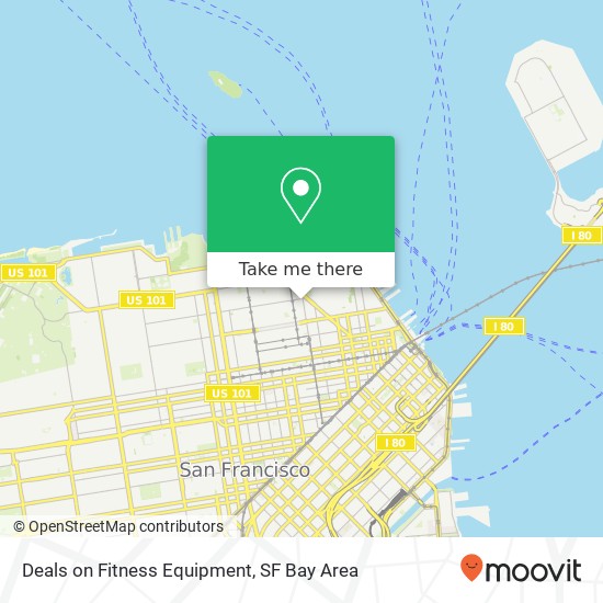 Deals on Fitness Equipment, 1657 Powell St map