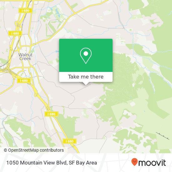 1050 Mountain View Blvd, Walnut Creek, CA 94596 map