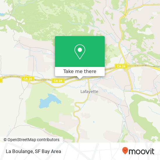 Mapa de La Boulange, 3597 Mount Diablo Blvd
