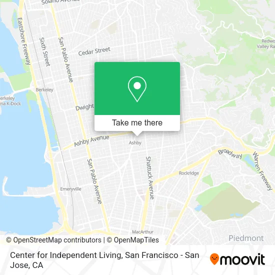 Mapa de Center for Independent Living