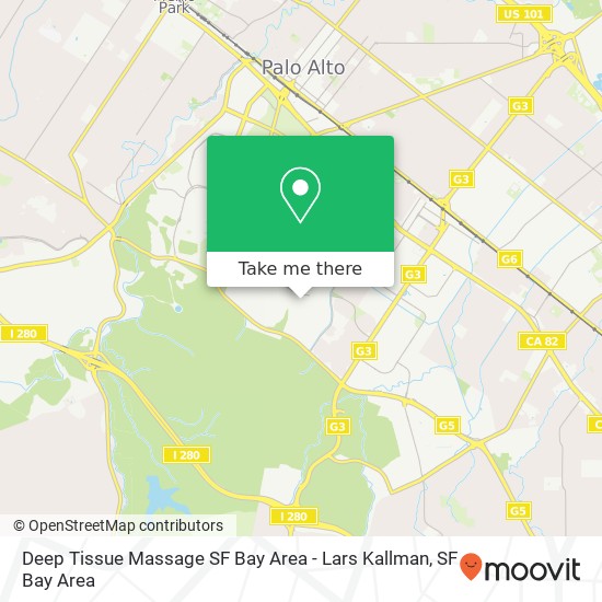 Deep Tissue Massage SF Bay Area - Lars Kallman, 735 San Rafael Pl map