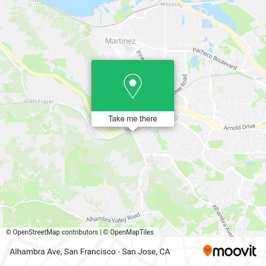 Mapa de Alhambra Ave