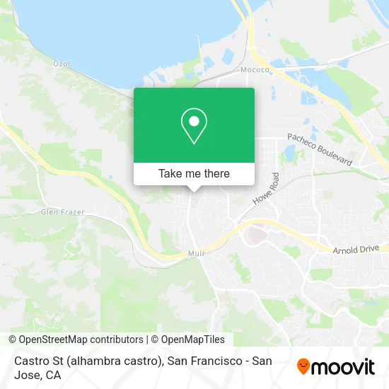 Mapa de Castro St (alhambra castro)