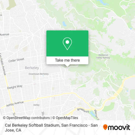 Mapa de Cal Berkeley Softball Stadium
