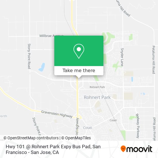 Mapa de Hwy 101 @ Rohnert Park Expy Bus Pad