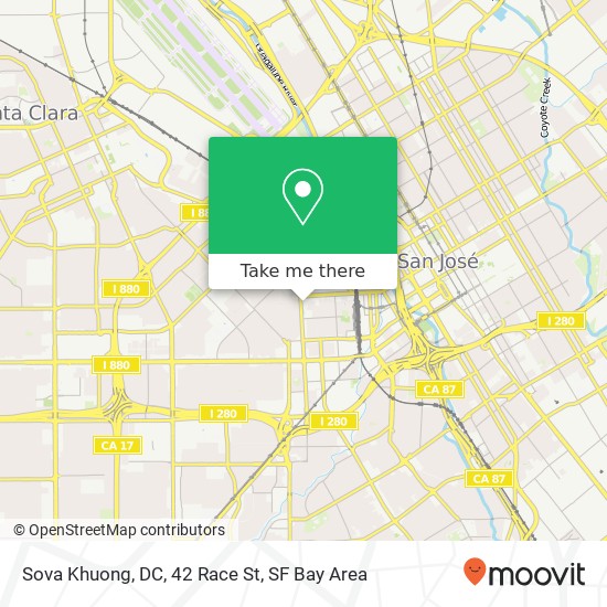 Mapa de Sova Khuong, DC, 42 Race St