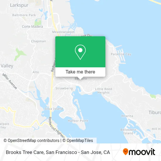 Brooks Tree Care map