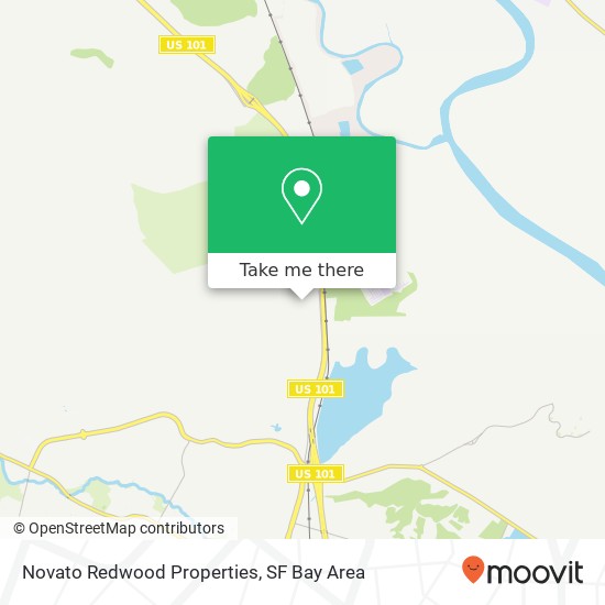 Mapa de Novato Redwood Properties, 8171 Redwood Blvd