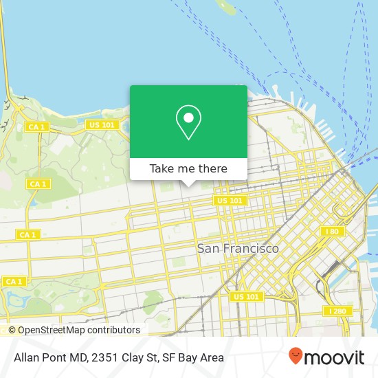 Allan Pont MD, 2351 Clay St map