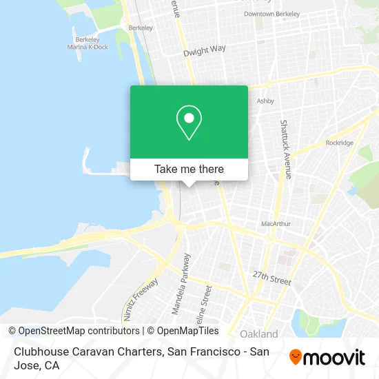 Clubhouse Caravan Charters map