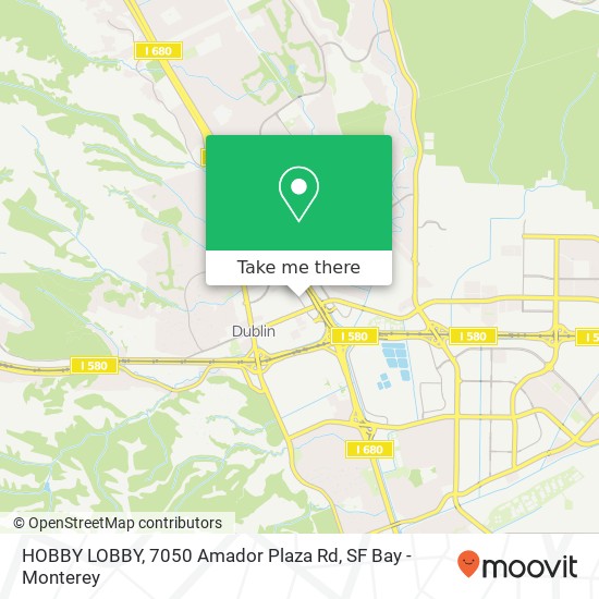 Mapa de HOBBY LOBBY, 7050 Amador Plaza Rd