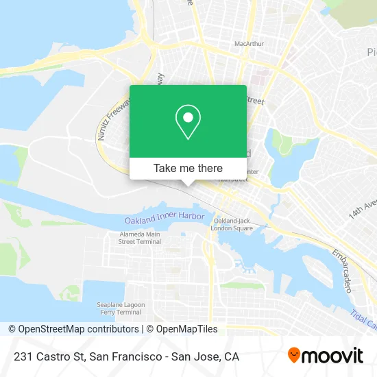 231 Castro St map
