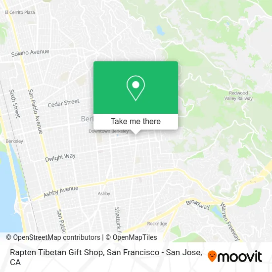 Rapten Tibetan Gift Shop map