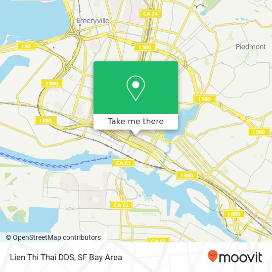 Lien Thi Thai DDS, 373 9th St map