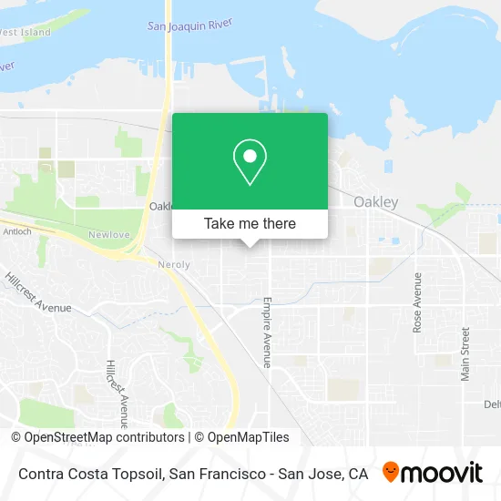 Contra Costa Topsoil map