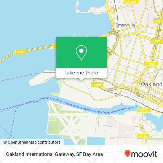 Mapa de Oakland International Gateway