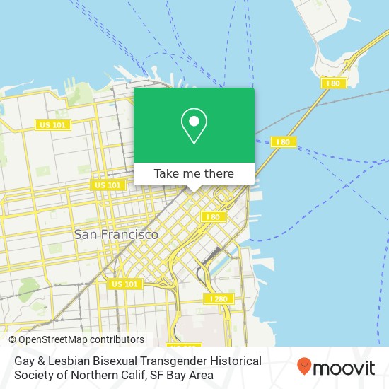 Mapa de Gay & Lesbian Bisexual Transgender Historical Society of Northern Calif