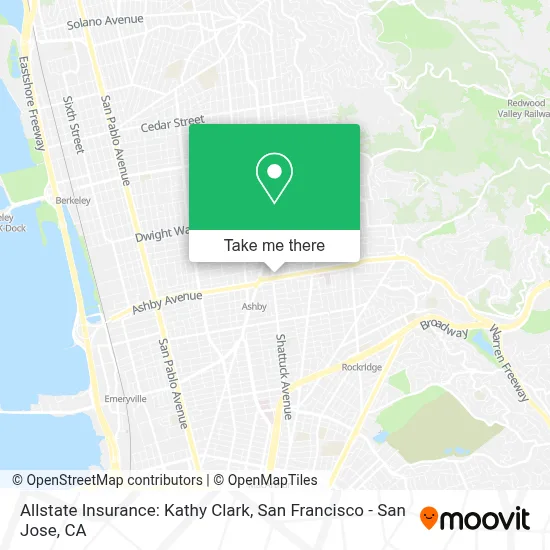 Allstate Insurance: Kathy Clark map