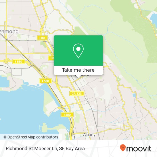 Richmond St:Moeser Ln map