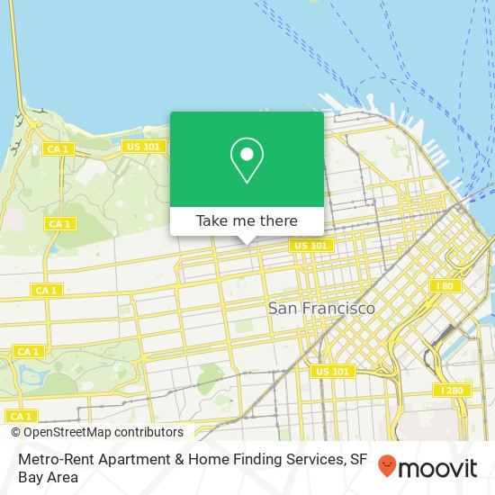 Metro-Rent Apartment & Home Finding Services, 2021 Fillmore St map