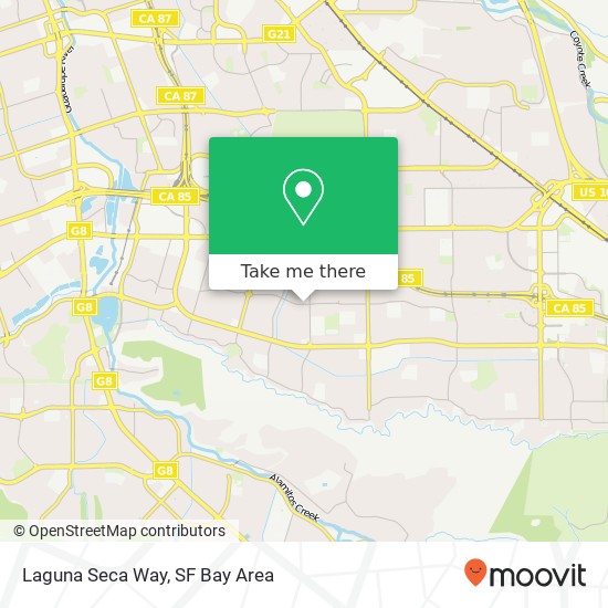 Mapa de Laguna Seca Way, San Jose, CA 95123