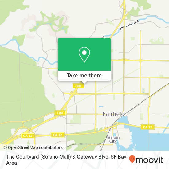 The Courtyard (Solano Mall) & Gateway Blvd map