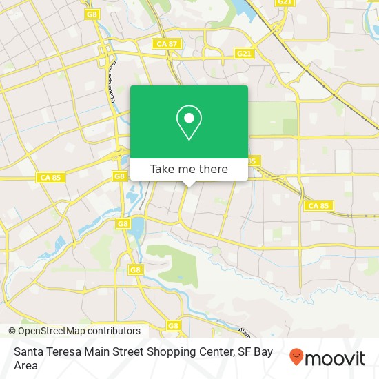 Mapa de Santa Teresa Main Street Shopping Center