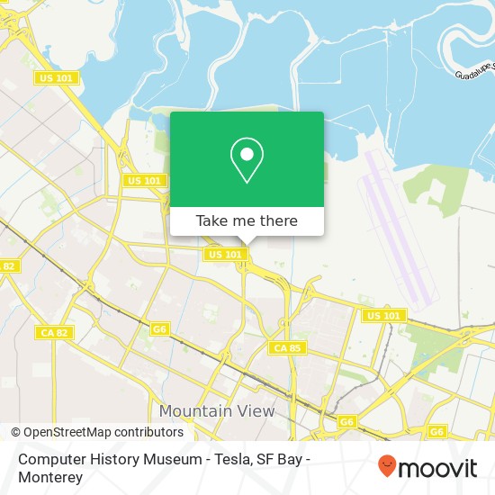 Computer History Museum - Tesla map
