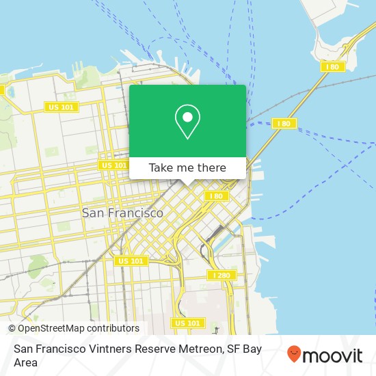 Mapa de San Francisco Vintners Reserve Metreon