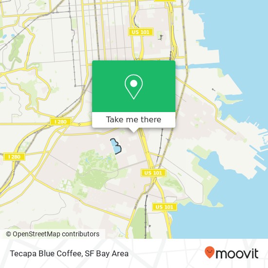 Mapa de Tecapa Blue Coffee, 267 Brussels St