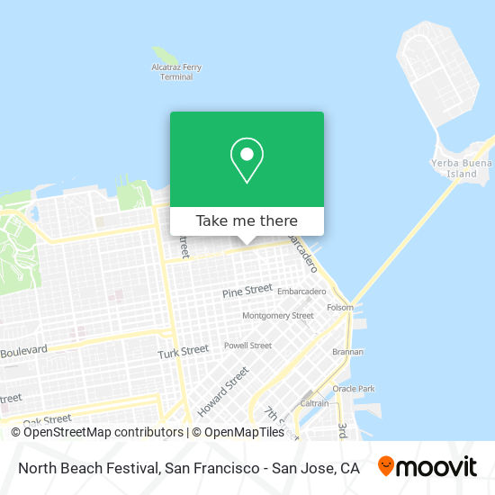 Mapa de North Beach Festival