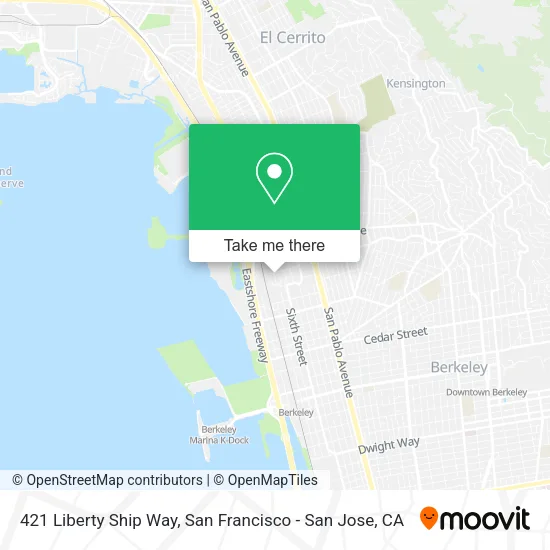 Mapa de 421 Liberty Ship Way