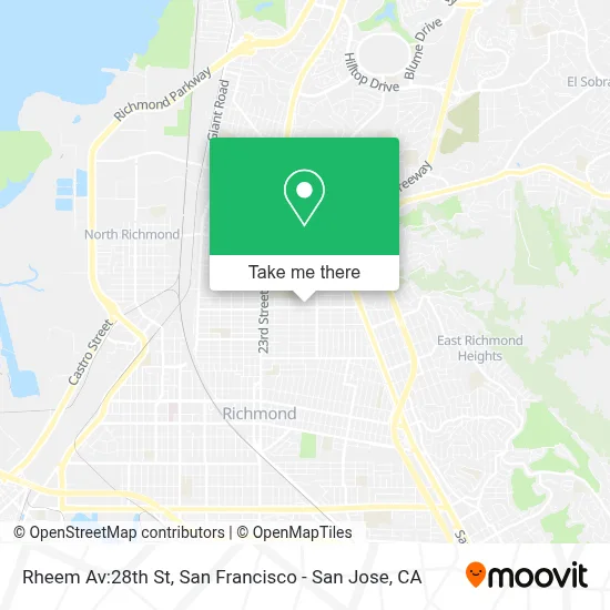 Rheem Av:28th St map