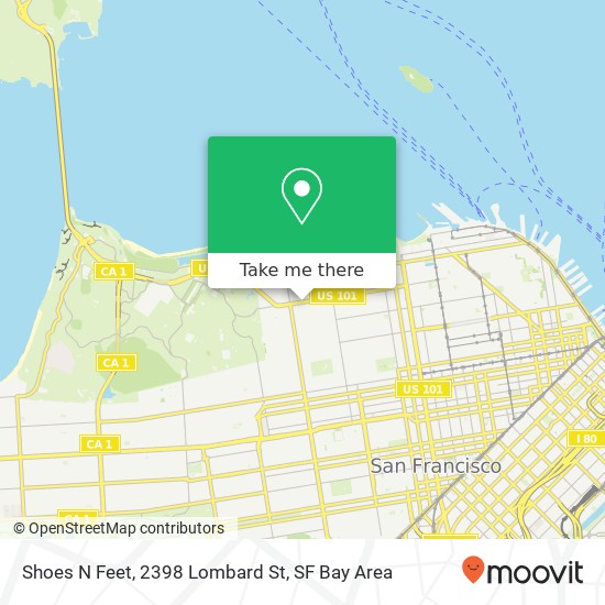 Shoes N Feet, 2398 Lombard St map