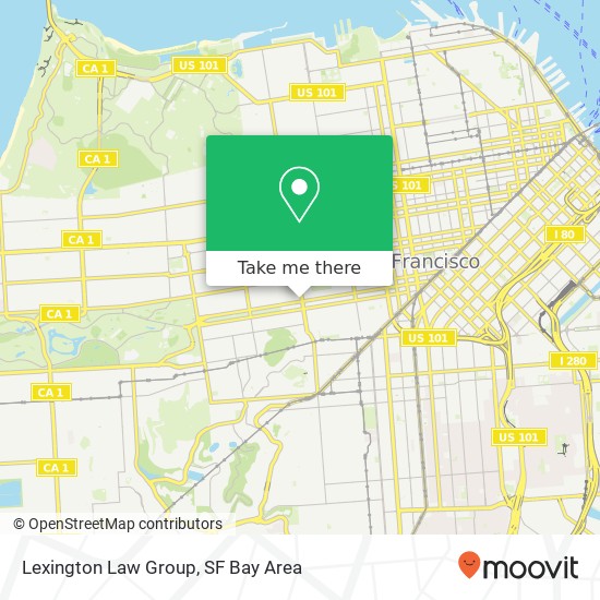 Lexington Law Group, 503 Divisadero St map