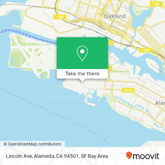 Lincoln Ave, Alameda, CA 94501 map