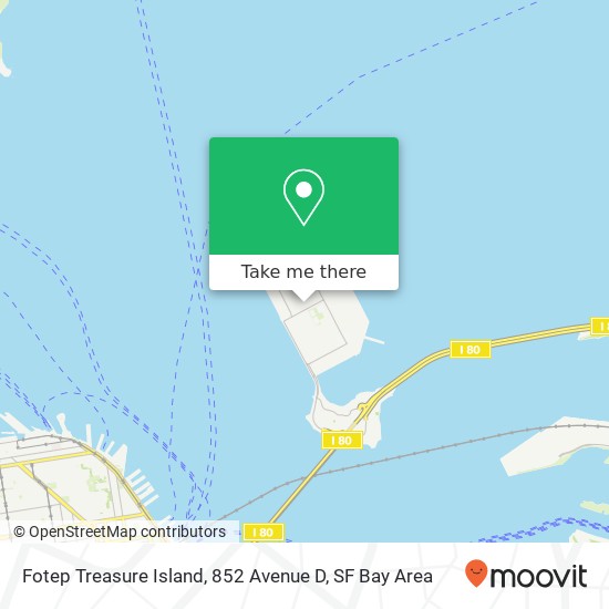Mapa de Fotep Treasure Island, 852 Avenue D