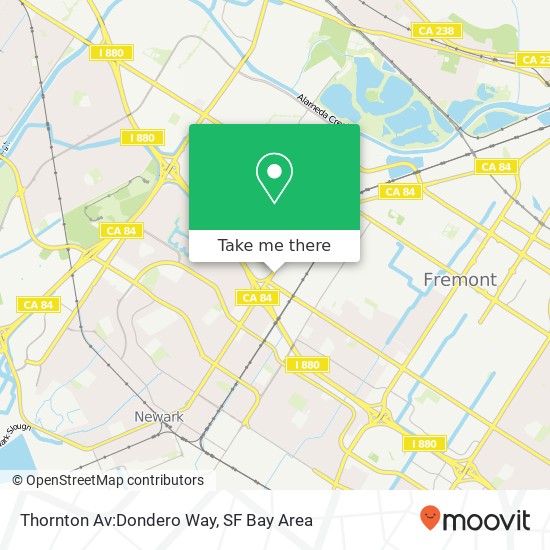 Mapa de Thornton Av:Dondero Way