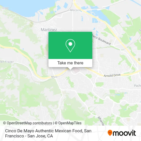 Mapa de Cinco De Mayo Authentic Mexican Food