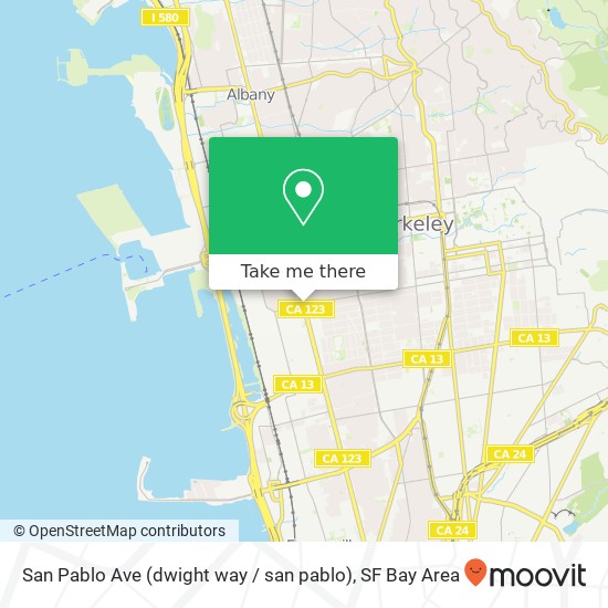 San Pablo Ave (dwight way / san pablo), Berkeley, CA 94702 map