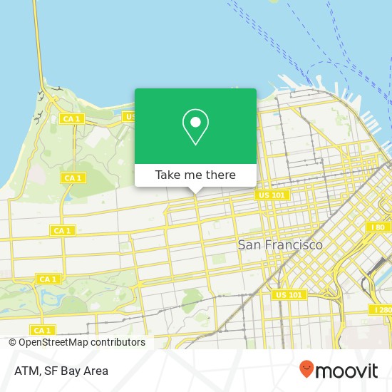 ATM, 2794 California St map