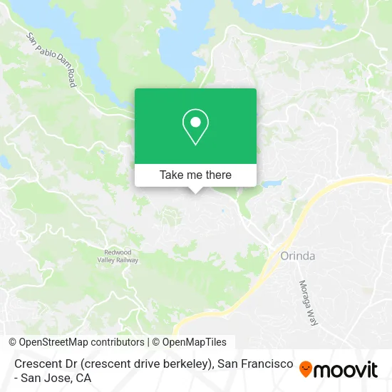 Crescent Dr (crescent drive berkeley) map