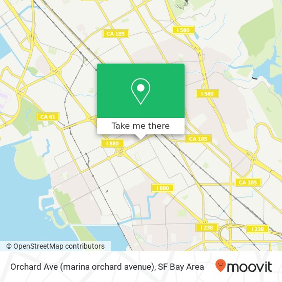 Orchard Ave (marina orchard avenue), San Leandro, CA 94577 map