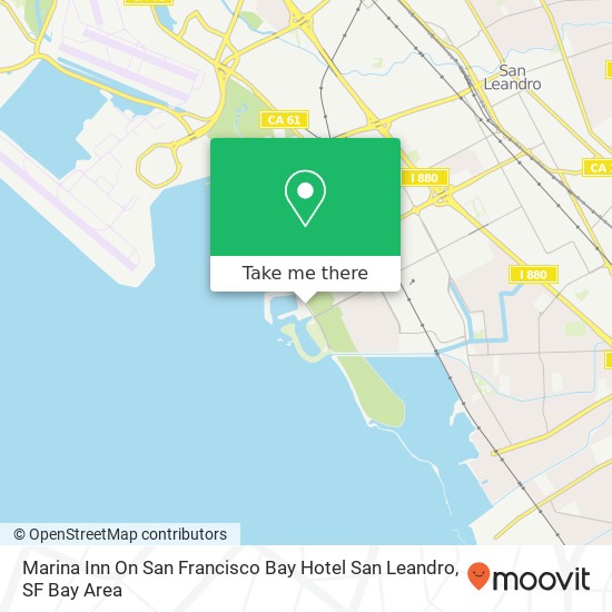 Marina Inn On San Francisco Bay Hotel San Leandro, 68 Monarch Bay Dr map