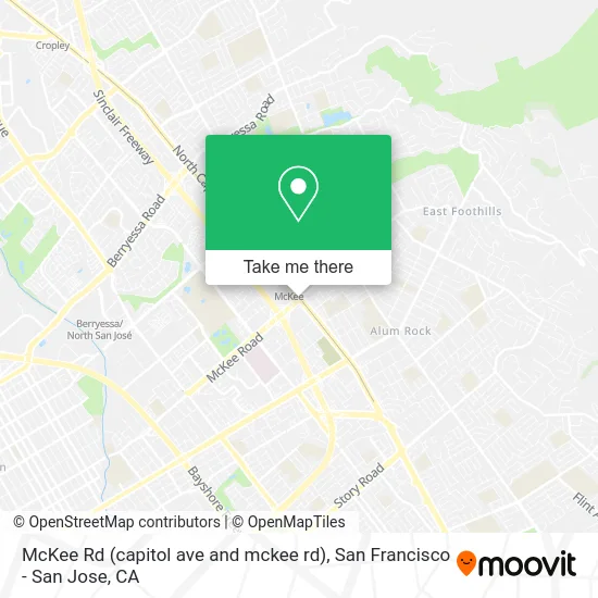 McKee Rd (capitol ave and mckee rd) map