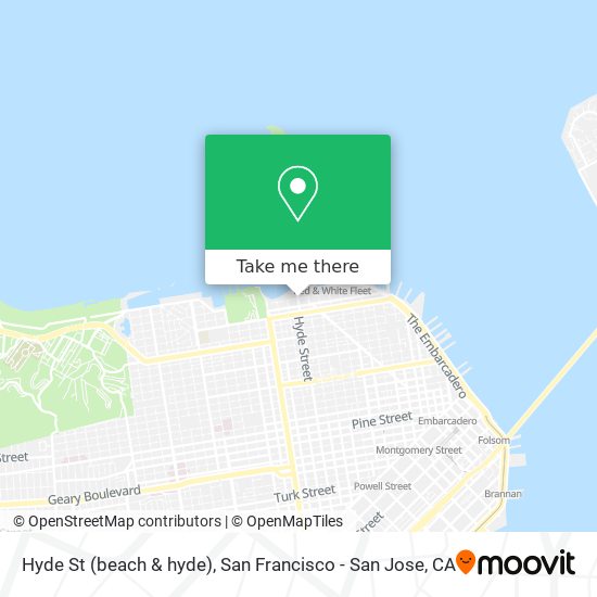 Mapa de Hyde St (beach & hyde)