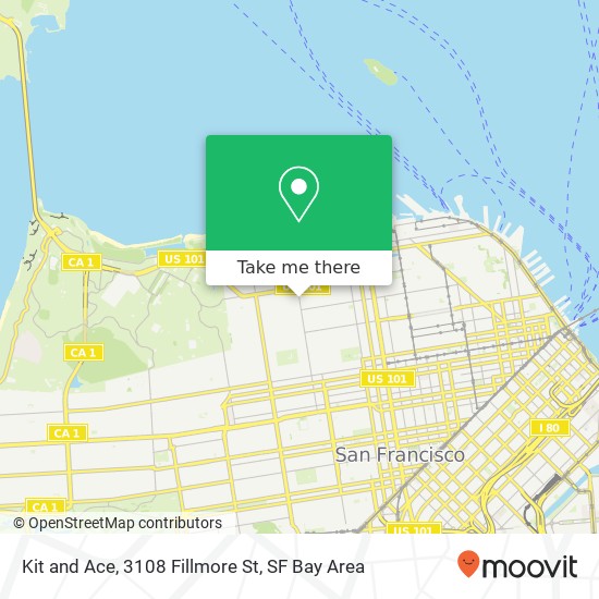 Mapa de Kit and Ace, 3108 Fillmore St